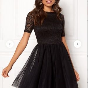 Open Back Lace Bodice Black